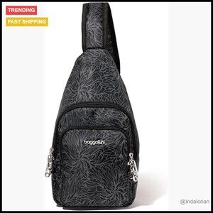 Anti-Theft Crossbody Sling Bag RFID Locking Zippers Travel Secure Compact